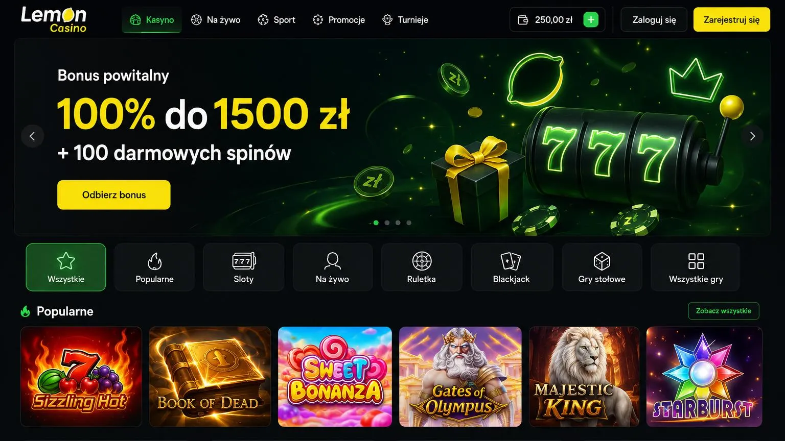 Lemon Casino w pigułce – najważniejsze informacje o platformie