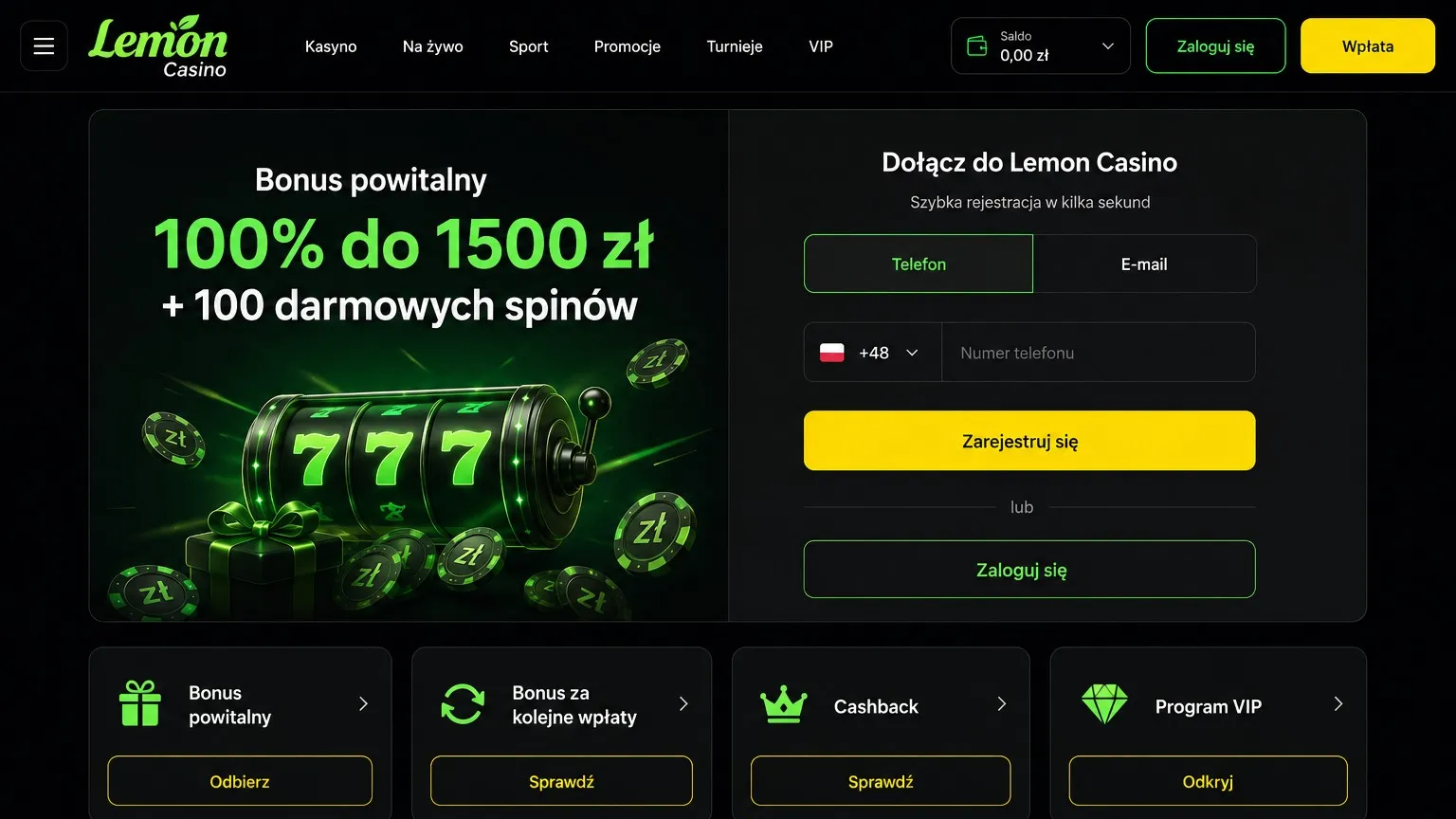 Lemon Casino rejestracja – jak założyć konto w kilka minut?